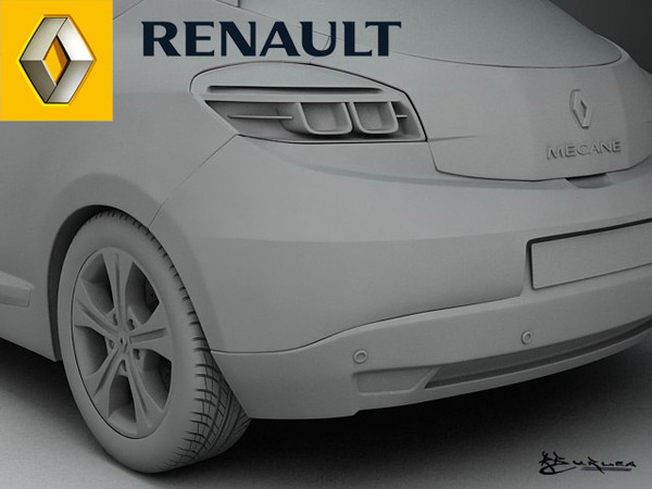 renault megane 3d model - Renault Megane III 2009 Pack-1 by rburlea